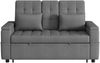 2-Sitzer Schlafsofa B 159 x T 142,5 x H 92 cm aus Baumwoll-Leinenstoff mit Schlaffunktion Bild 3