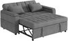 2-Sitzer Schlafsofa B 159 x T 142,5 x H 92 cm aus Baumwoll-Leinenstoff mit Schlaffunktion Bild 4