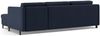 Micadoni Schlaf-Ecksofa Gloria 4-Sitzer Links Strukturierter Stoff Blau 205x140 Bild 3