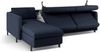 Micadoni Schlaf-Ecksofa Gloria 4-Sitzer Links Strukturierter Stoff Blau 205x140 Bild 4