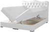 Boxspringbett SULTAN Kunstleder Weiss 140x200 cm Bild 2