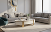 Livin Hill Stilig ST923 Couchtisch, MDF, Kunstmarmor, Edelstahl, 38 x 80 x 150 cm Bild 4