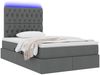 vidaXL LED-Speicherbett mit Matratze Dunkelgrau 120 x 200 cm Stoff 3372472 Bild 3