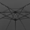 vidaXL Sonnenschirm mit LED-Beleuchtung 400 cm Anthrazit 312532 Bild 4