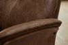 KAWOLA Relaxsessel FERREIRA Drehsessel Lederfaserstoff cognac mit Hocker 106 x 84 x 78 cm Bild 5