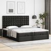 vidaXL Ottoman-Bett mit Matratzen Schwarz 200x200 cm Kunstleder 3313659 Bild 3