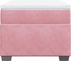 vidaXL Boxspringbett mit Matratze Rosa 90x190 cm Samt 3285256 Bild 4