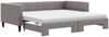 vidaXL Tagesbett Ausziehbar mit Matratzen Taupe 100x200 cm Stoff 3196604 Bild 2