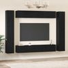 vidaXL TV-Schrankset 10 pcs Schwarz Eichen-Optik Holzwerkstoff 3393151 Bild 4