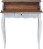 vidaXL Schreibtisch Braun und Weiß 80 x 40 x 92 cm Massivholz Mahagoni 42012408 Bild 5