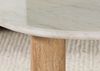 Couchtisch Sheesham 70x65x35 natur sandgestrahlt lackiert / Marmor weiß ORGANIC COLLECTION #32 Bild 5