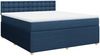 vidaXL Boxspringbett mit Matratze Blau 180x200 cm Stoff 3289855 Bild 3
