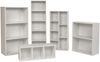 furni24 Breites Bücherregal mit 2 Fächern, Holzregal, Würfelregal, Aufbewahrungsregal, weiß, 60 x 31 x 77h Bild 4