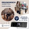 CASARIA® Höhenverstellbarer Schreibtisch elektrisch S Schwarz Bild 4