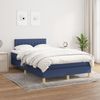 vidaXL Boxspringbett mit Matratze Blau 120x190 cm Stoff 3269792 Bild 3