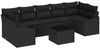 vidaXL Sofa Set mit Kissen mit Speicher 8 pcs Schwarz Poly-Rattan 3355312 Bild 2