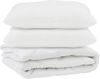 vidaXL Bettdecke mit Kissen 3 pcs Weiß Mikrofaser 3377703 Bild 2
