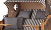 Strandkorb Komplettset - bene living - Ammersee Grande XL Teak - PE grau - Modell 545 - inkl. Liftersystem Bild 4
