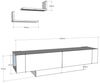 Calicosy 'MATERA' TV-Möbel mit 2 Türen und 2 weißen Wandregalen, Länge 150 cm - Weiß Bild 4