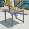 Outsunny Gartentisch Polyrattan Gartentisch mit Hartglas Bild 4