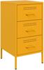 vidaXL Nachttische 2 Stk. Senfgelb 36x39x68 cm Stahl 843085 Bild 5