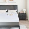 vidaXL Matratzenauflage, Jacquard Stoff weiß, Höhe 10 cm, 140x200 cm Bild 3