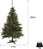 Moritz Weihnachtsbaum künstlich 180 cm Schnellaufbau Stecksystem Tannenbaum kaukasische Tanne Unecht naturgetreu mit Ständer Bild 3