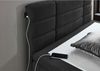 Boxspringbett Jogi / Jefferson BX2260, Stoff, Schwarz, 140 x 107 x 211 cm Bild 3