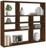 Wandregal, Hängeregal Braun Eichen-Optik 90x16x78 cm Holzwerkstoff de5980 Bild 3