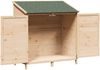 vidaXL Gartenschuppen mit Dach mit Schloss Natur 106,5 x 56 x 113,5 cm 42033440 Bild 3