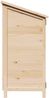 vidaXL Gartenschuppen mit Dach mit Schloss Natur 106,5 x 56 x 113,5 cm 42033440 Bild 5