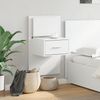 vidaXL Wand-Nachttisch mit LED-Leuchten Weiß 848157 Bild 4