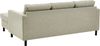 Atlantic Home Collection Polsterecke Tea, 189/150/81 cm, Ecke beidseitig montierbar, Creme Bild 3