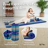 Reisebett-Matratzen Rollmatte 75 cm breit, vegan und handgefertigt, 200 x 75 x 4,5 cm, livasia, 4.5 cm hoch, Kapok Bild 4