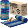 Reisebett-Matratzen Rollmatte 75 cm breit, vegan und handgefertigt, 200 x 75 x 4,5 cm, livasia, 4.5 cm hoch, Kapok Bild 2
