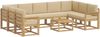 vidaXL Outdoor-Sofagarnitur 10 pcs Weiß und Beige 59 x 59 x 37 cm 3388247 Bild 2