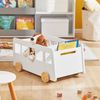 SoBuy KMB41-W Spielzeugkiste, MDF, Lackiert, Weiß, 68 x 24 x 33 cm Bild 4