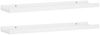 vidaXL Bilderleisten 2 Stk. Weiß 60x9x3 cm MDF 323929 Bild 2