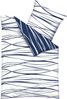 Kaeppel Mako Satin Wende Bettwäsche Wellen Motion 135x200 cm Marine Bild 4