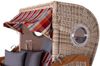 Strandkorb Komplettset - bene living - Ammersee Grande XL Teak - PE shell - Modell 584 - inkl. Liftersystem Bild 4