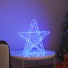 vidaXL 3D Stern mit 50 LEDs Blau 55 x 53.5 x 10 cm Acryl 42019100 Bild 3