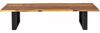 Sitzbank Baumkante 200 cm Cognac massiv Akazie schwarz ESRA 60973296 Bild 3