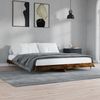 vidaXL Bettgestell ohne Matratze Räuchereiche 200x200 cm Holzwerkstoff 832114 Bild 3