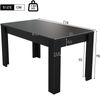 Esstisch, moderner Esstisch, stabiler Esstisch, vierbeiniger Tisch, rechteckiger Esstisch, Kaffee-Lounge-Tisch, moderner einfacher Esstisch, schwarz, (OLD SKU: N634P215552S) Bild 4