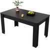 Esstisch, moderner Esstisch, stabiler Esstisch, vierbeiniger Tisch, rechteckiger Esstisch, Kaffee-Lounge-Tisch, moderner einfacher Esstisch, schwarz, (OLD SKU: N634P215552S) Bild 5