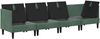 vidaXL Wohnzimmergarnitur mit Kissen mit Speicher 4 pcs Meergrün Samt 3413774 Bild 4