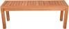 Gartenbank NADJA 2-Sitzer - 120cm Breit, Teak, Teakbraun | Terrassenbank Wetterfest Sitzbank Outdoor Bank Bild 2