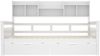 Merax Daybett Schlafsofa Kinderbett Einzelbett 90x200cm mit 2 Schubladen und Regalen, weiß Bild 5
