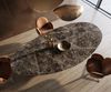 Esstisch Edge Oval 315x150 cm Keramik Emperador Extra Lucidato Dunkelbraun Cono Metallic Gold Bild 4