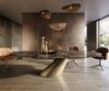 Esstisch Edge Oval 315x150 cm Keramik Emperador Extra Lucidato Dunkelbraun Cono Metallic Gold Bild 2